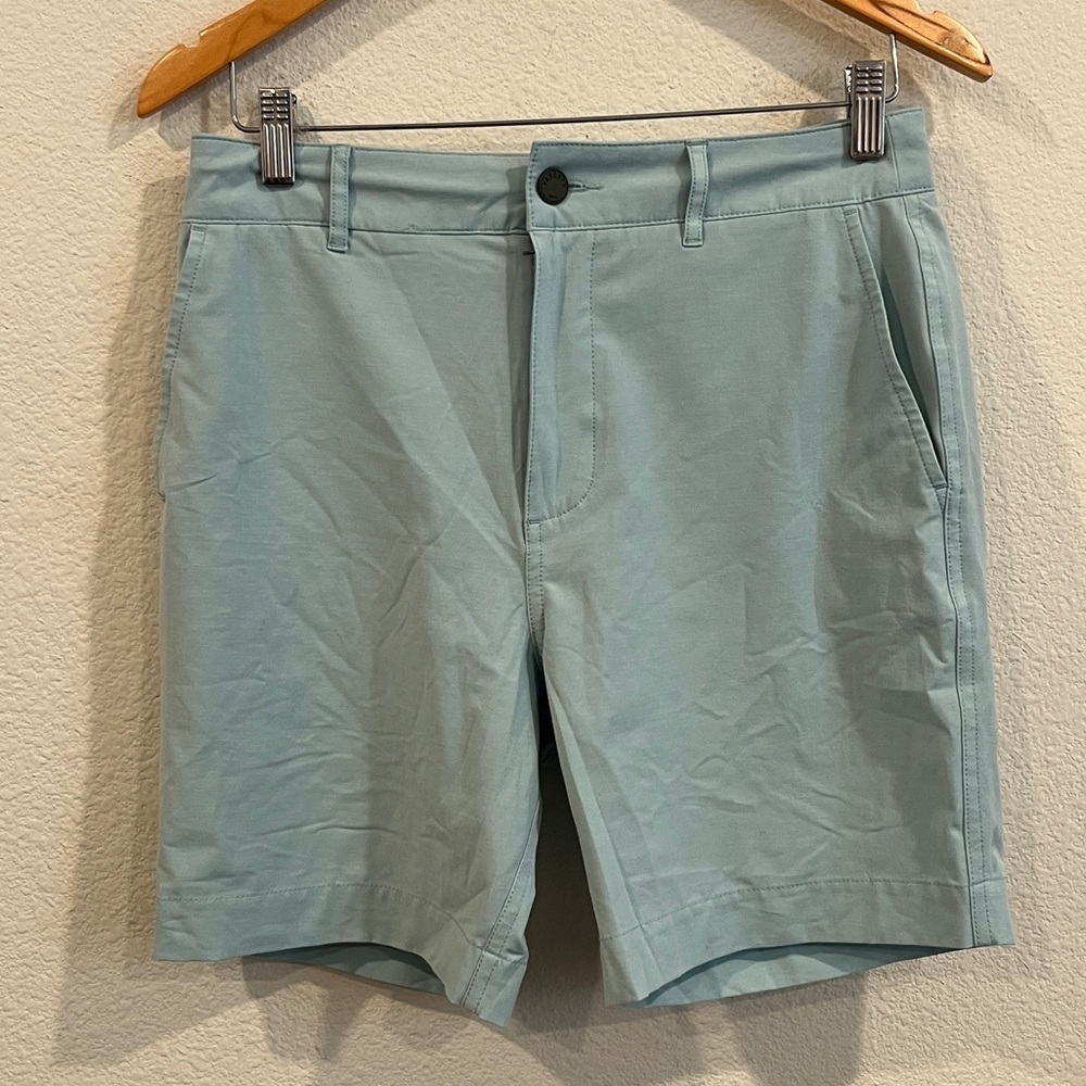 Faherty light blue all day shorts tie inside waist size 28